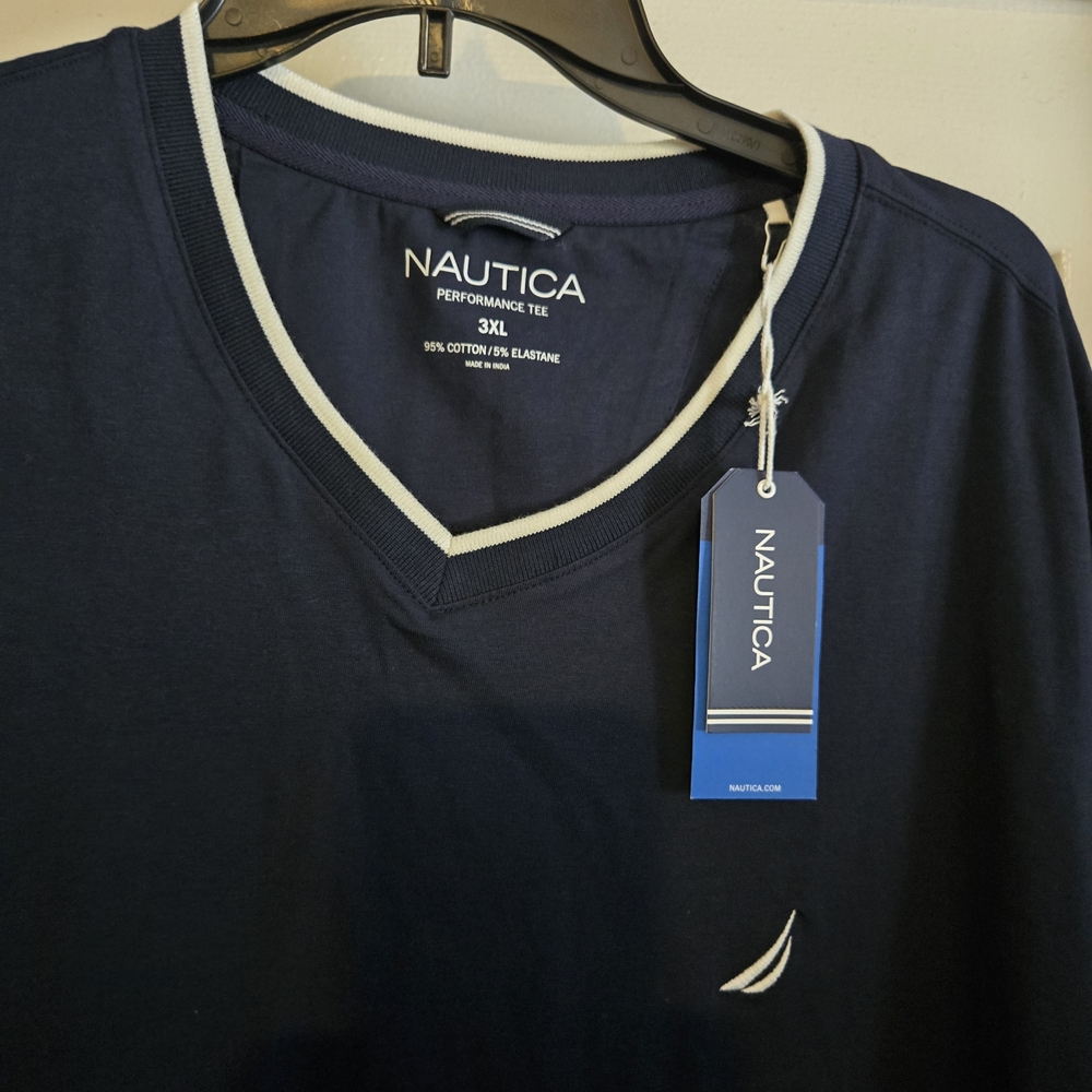Nautica Men's Dark Blue Short Sleeve Tee - Picture 2 of 3